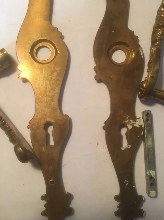 Louis xv style brass crutches and plaques – Decorative Objects, Vintage (photo 8 of 14)