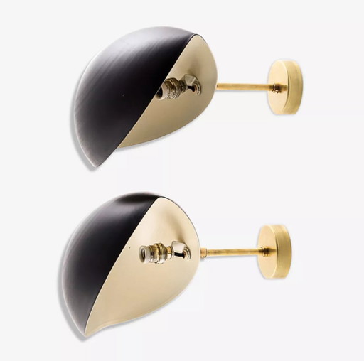 PAIR WALL LAMP MOUILLE STYLE