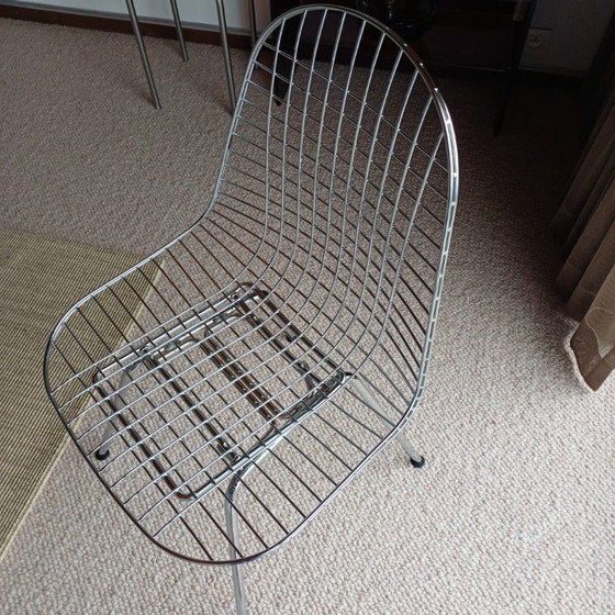 Image 1 of Sedia Vitra - Sedia in filo metallico Sedia DKX cromata (2 pezzi)
