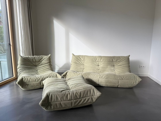 Image 1 of Ligne Roset Togo (set), almond alcantara