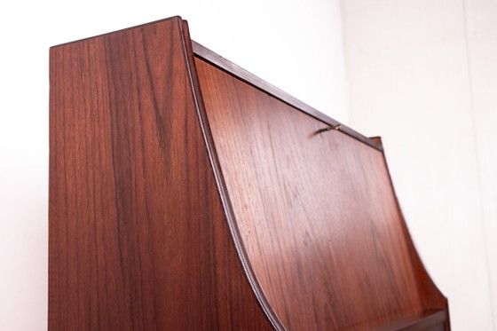 Scrivania Segretario Scandinavo in Teak 1960. – Scrivanie, Legno (photo 6 of 14)