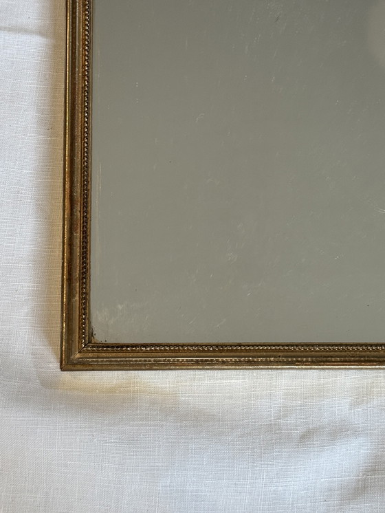 Image 1 of Vintage wooden gold mirror