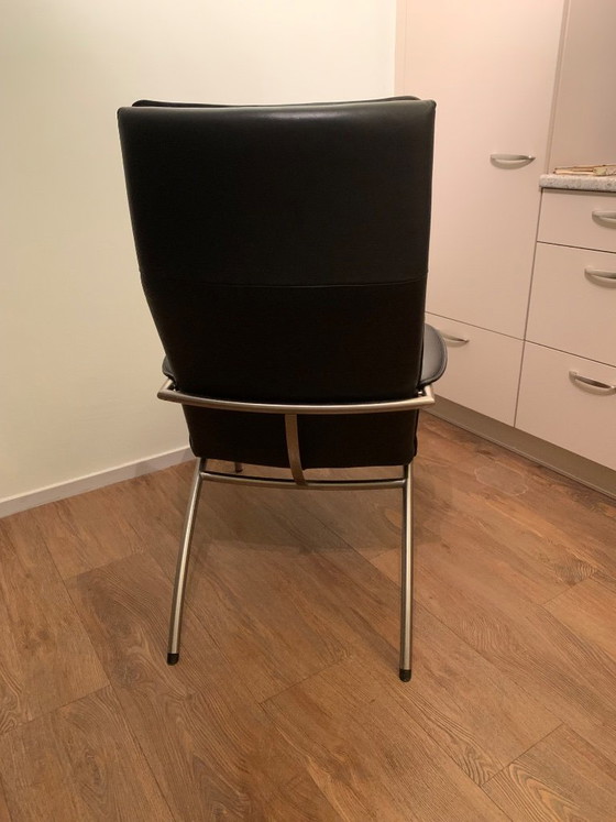 De Sede Zwart Leren Stoel – Fauteuils, Leather, Metal (photo 3 of 6)