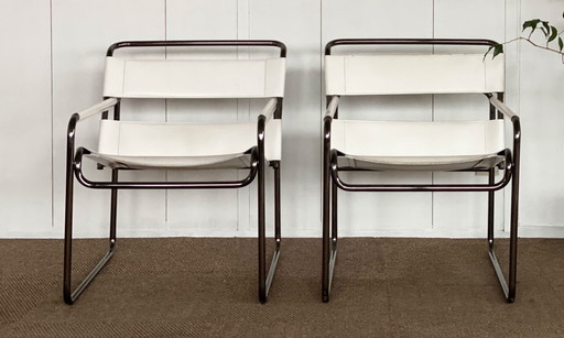 2x Vintage buisframe chairs