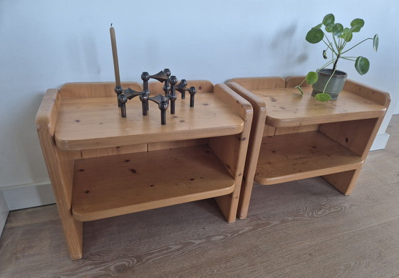 2 vintage pine bedside tables/side tables 70s – Wood (photo 4 of 7)
