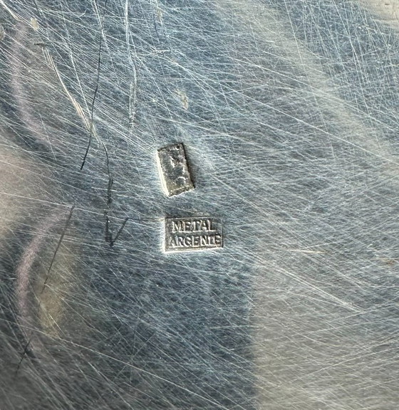 Image 1 of Caffettiera/teiera in metallo argentato, punzonata, in stile rocaille Luigi XV