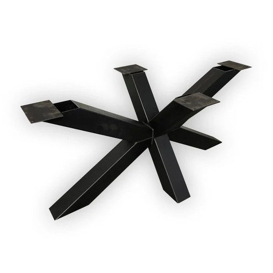 Image 1 of Tavolo da pranzo a spina di pesce in rovere vintage rustico