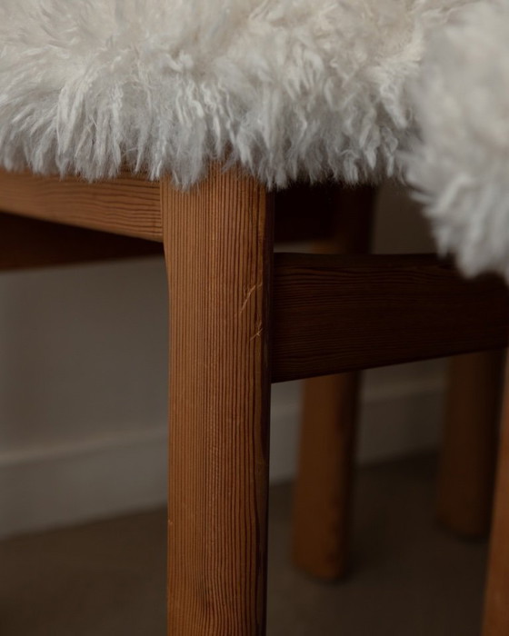 Image 1 of Vintage Danish Pine Dining Chairs (Set of 4) | Niels Koefoed Style | Rustic Scandinavian Modern | 1970s–80s