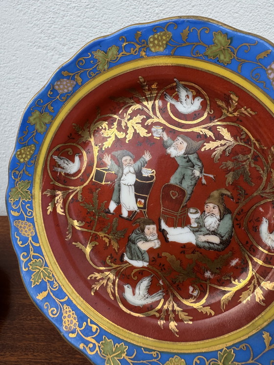 Image 1 of Assiettes de Noël porcelaine Meissen anciennes 