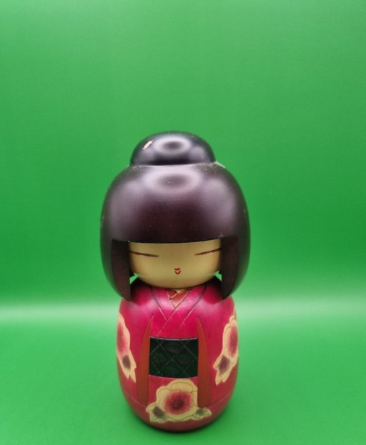 Kokeshi vintage de Masae Fujikawa (1942–2015) – decoratieve objecten, Wood