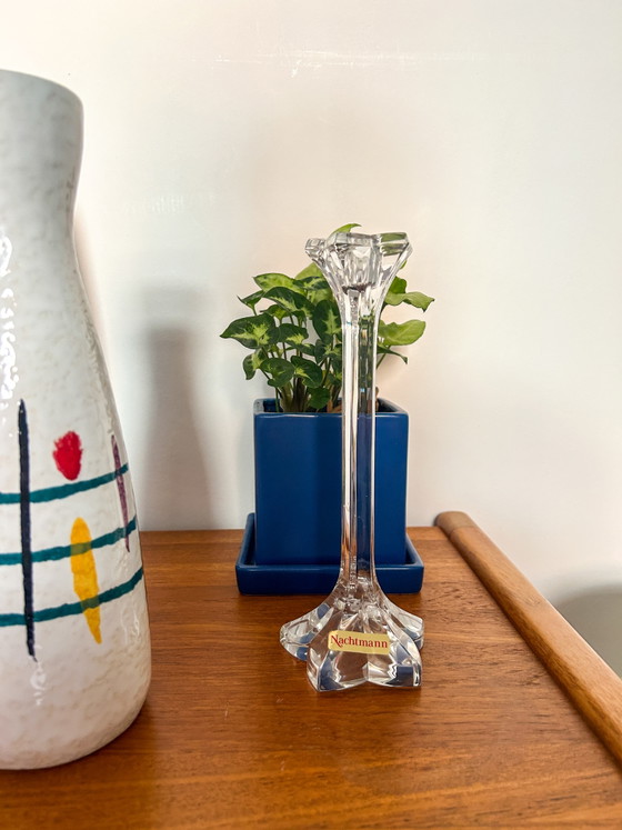 Image 1 of Candelabro Nachtmann in cristallo a forma di tulipano/stella