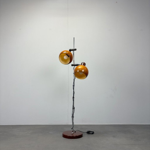 Lampada da terra di metà secolo, anni '70, Ungheria