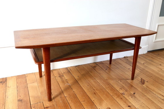 Image 1 of Scandinavian vintage teak coffee table Swiss Teak 1960