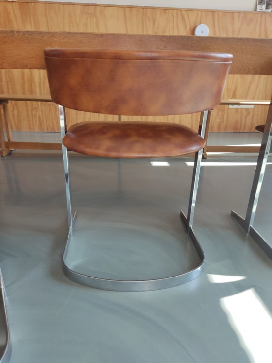6 sedie da tavolo in pelle – Sedie da pranzo, Leather, Metal (photo 7 of 12)