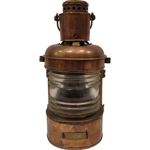 Kupferlaterne, Vintage, von Ouvrard et Villars, Frankreich