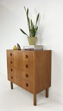 Commode suédoise vintage en placage de teck