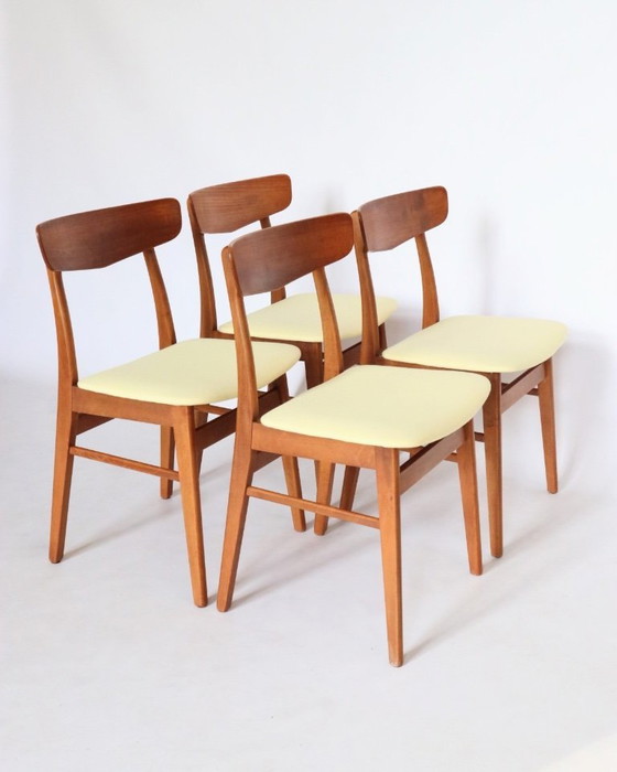 Image 1 of Vintage Findahls teak dining chairs refurbished