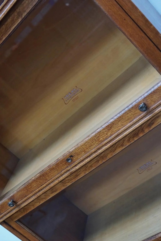 Image 1 of Librería de roble alemán con puertas correderas al estilo de Globe Wernicke, ca. 1900