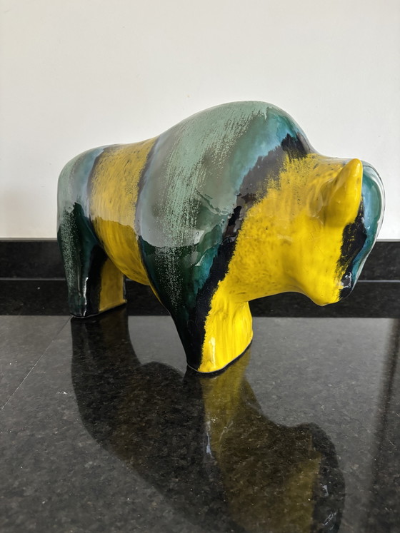 Toro Vintage Otto Keramik 40 cm Mid-Century Modern anni '60 – Oggetti decorativi, Ceramic (photo 3 of 9)