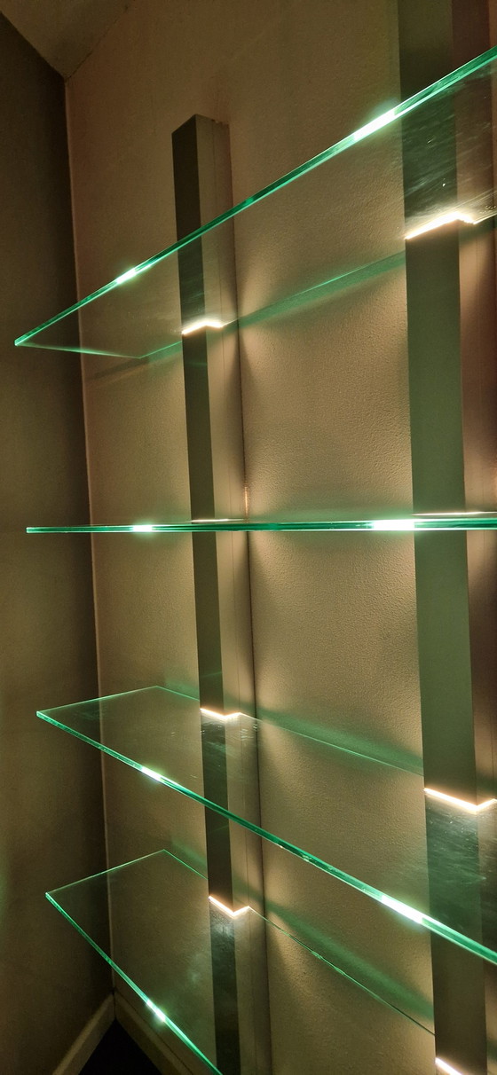 Image 1 of Glass display shelves with lighting