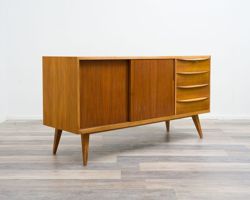 Sideboard 50er Jahre in Nussbaum, Komplett Restauriert