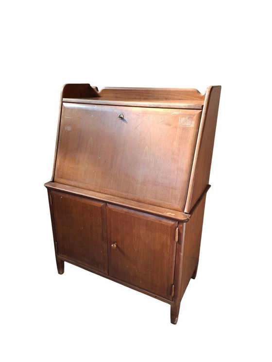 Image 1 of Original Vintage 1960s Mid-Century Modern Folding Desk Secretaire