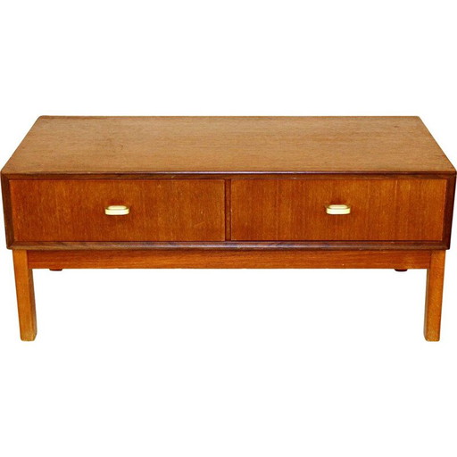 Consola vintage de teca sueca, década de 1960