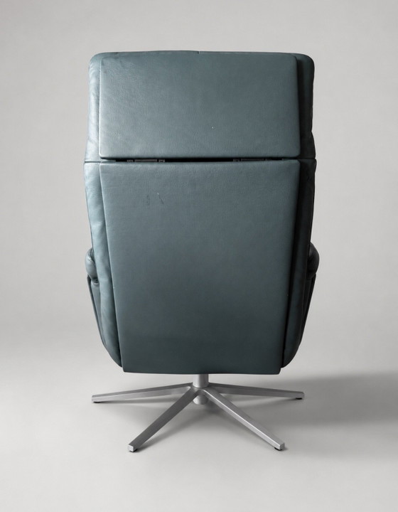 FSM Shelby Relaxfauteuil — Petrol Nappaleder – Verstelbare relaxstoel, Leather, Metal (photo 10 of 14)