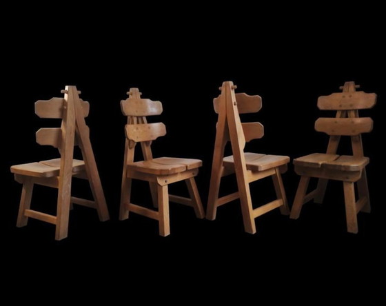 Image 1 of Vintage brutalist sculptural constructivisme stoel