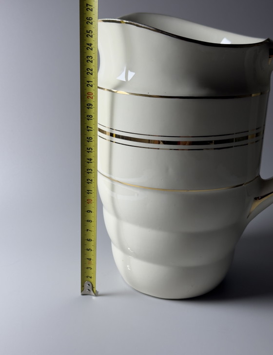 Image 1 of Boch Frères La Louvière Art Deco Big Pitcher, Belgium, c. 1920s–1930s