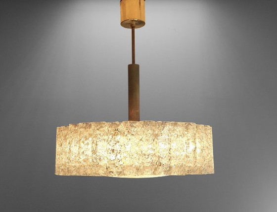 Lampada a sospensione Doria Leuchten tubi di vetro testurizzati – Lampade a sospensione, Glass, Metal (photo 2 of 9)