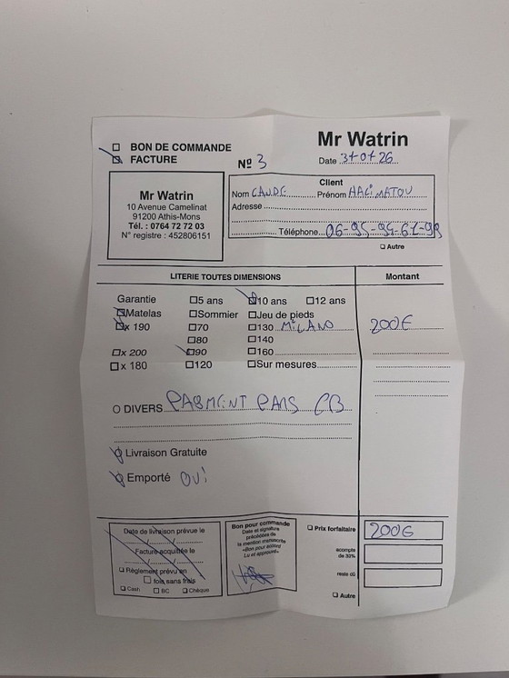 Image 1 of Nuovo materasso ortopedico 90x200