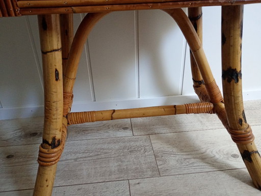 Vintage rotankast bamboe 1960