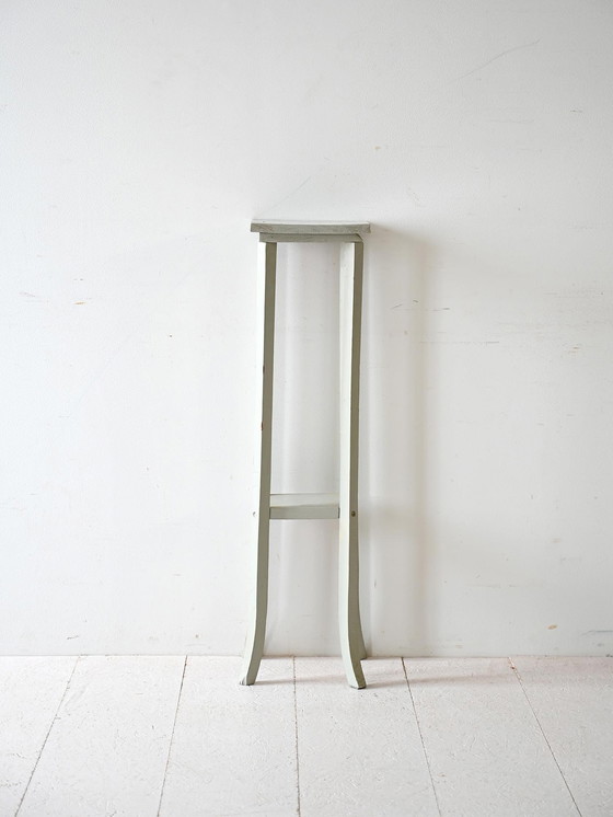 Image 1 of Vintage Swedish Painted Wood Pedestal