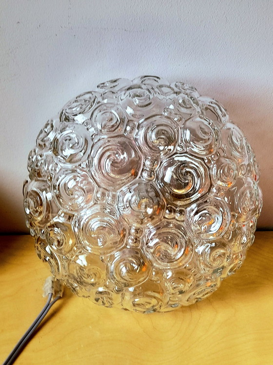 Image 1 of Applique ou plafonnier Helena Tynell escargots 1970