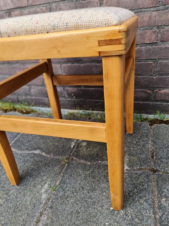 Image 1 of Unique handcrafted vintage Scandinavian style stool 1960s/70s Top Quality & Design