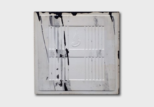 Piastrelle in stock degli anni '80 con decalcomania