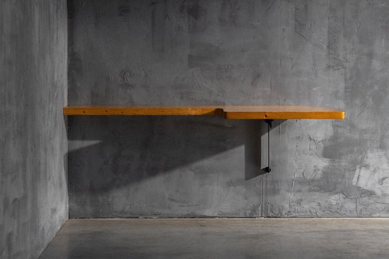 Image 1 of Wall-Mounted Console Table by Charlotte Perriand, France, 1950s