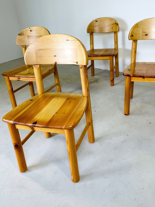 4 X Pine Rainer Daumiller Set Dining Chairs