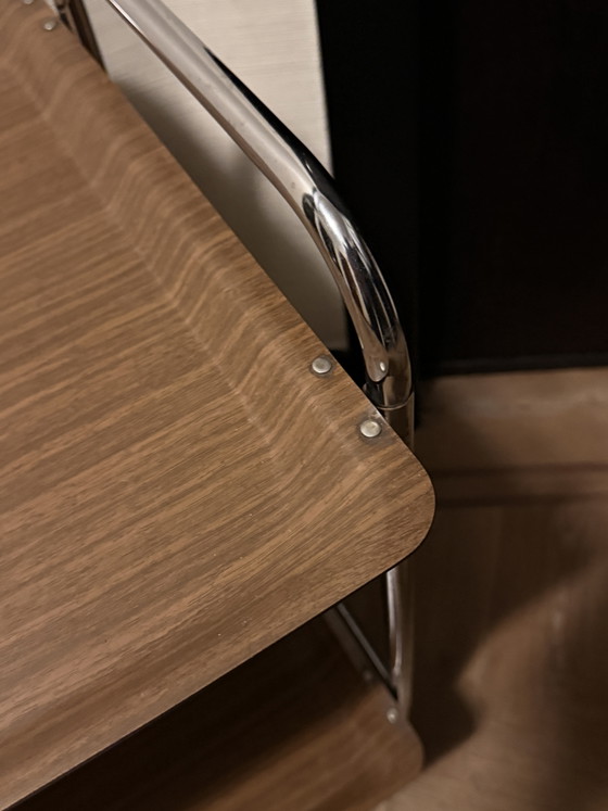 Desserte Mid Century (pliable) – Chrome, Wood (photo 3 of 5)
