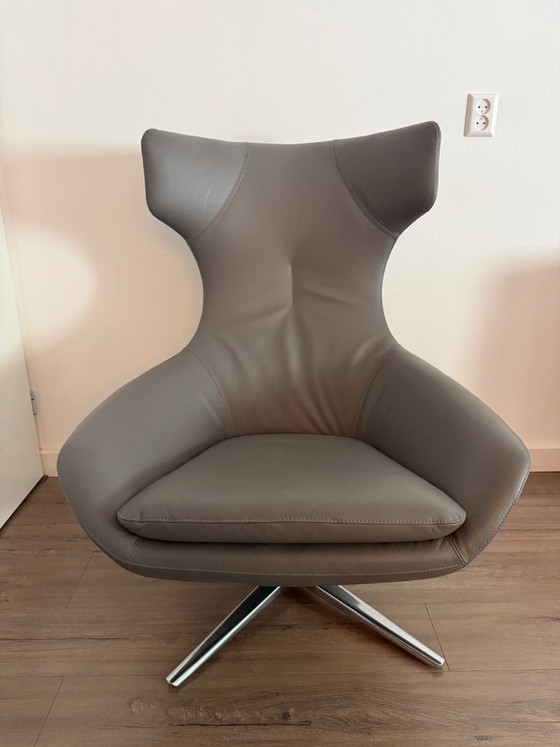 Leolux Caruzzo Plus, seulement 4 mois. Vendu suite à un déménagement. – Fauteuils, Leather, Aluminium (photo 2 of 12)