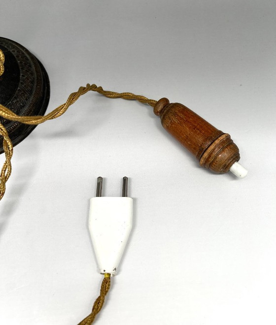 Image 1 of Art Nouveau Art Deco Art Nouveau lamp - messing/brons