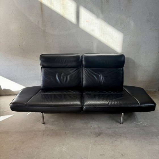 De Sede DS-450 Black Leather 2-seater Sofa Twist, 2 seaters (photo 2 of 9)