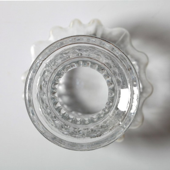 Image 1 of Mid-Century Pressed Glass Vase: Pavel Panek Design, Czech Republic / 1972