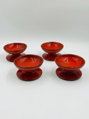 Set van 4 vintage ijscoupes van PAN Keramik