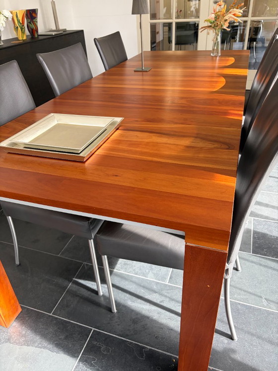 Tavolo da pranzo Leolux e sedie da pranzo Bert Plantagie, come nuovi. – Set da pranzo, Wood (photo 4 of 6)