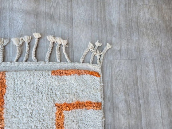 Image 1 of Tapis en laine fait main – coloris personaliseerbaar 200cmx100cm