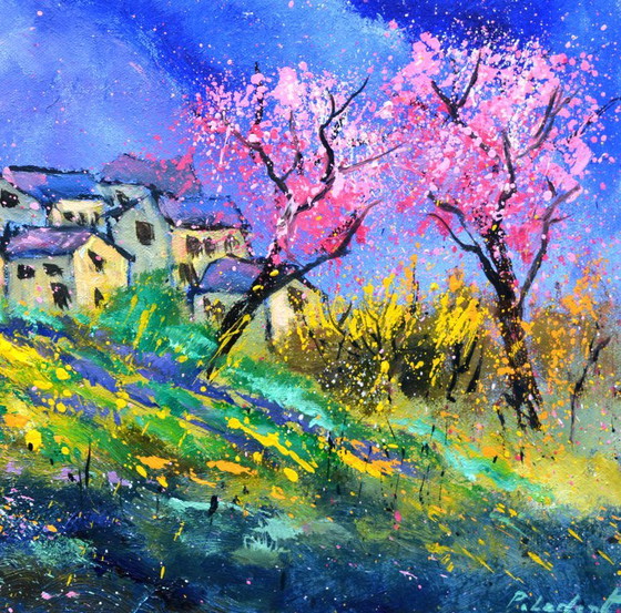 Blooming Cherrytrees in Provence – Paintings & Drawings, Canvas (photo 5 of 5)