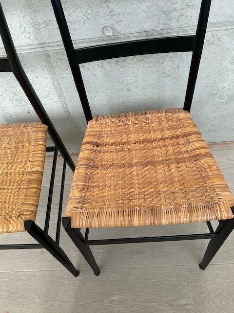 Image 1 of 2 Cassina Superleggera chairs by designer Gio Ponti