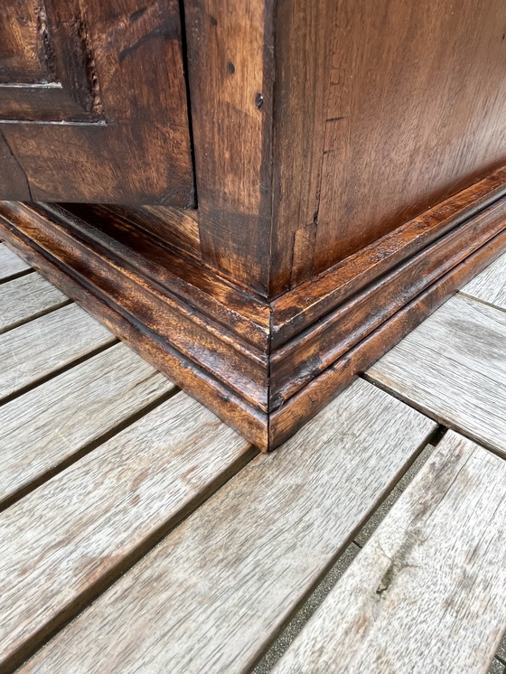 Image 1 of Rare cabinet français | Teck et fer forgé | 1950s